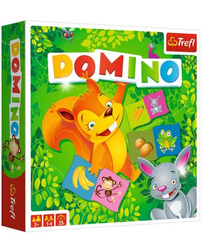 Детска игра Trefl - Домино, Животни - 1