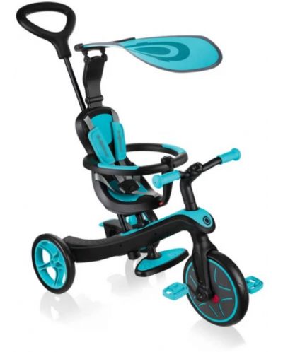 Детска триколка 4 в 1 Globber - Trike Explorer, синьо-зелена