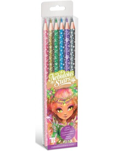 Цветни моливи Nebulous Stars - Металик, 6 броя - 1