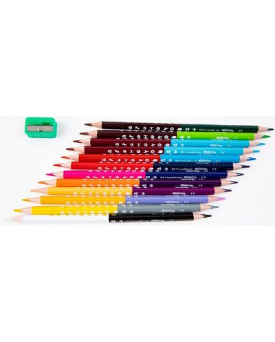 Цветни двувърхи моливи Colorino - Marvel Star Wars, 24 цвята и острилка - 2