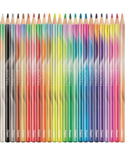 Цветни моливи Maped Nightfall - 24 цвята - 2