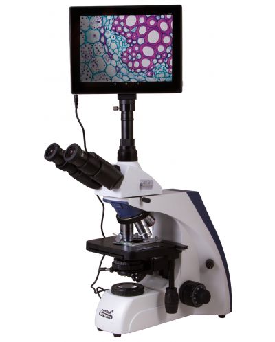 Цифров микроскоп Levenhuk - MED D35T LCD, бял/черен - 1