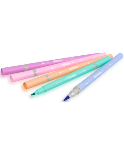 Цветни маркери Colorino Pastel - двувърхи, 10 цвята - 2