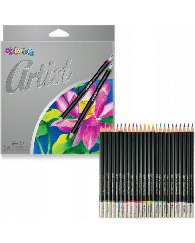 Цветни моливи Colorino Artist - 24 цвята - 1
