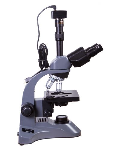 Цифров микроскоп Levenhuk - D740T 5.1M, сив/черен - 2