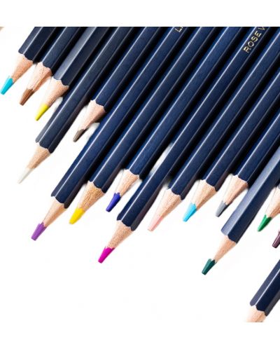 Цветни акварелни моливи Deli Finenolo - EC129, 36 цвята, в метална кутия - 2