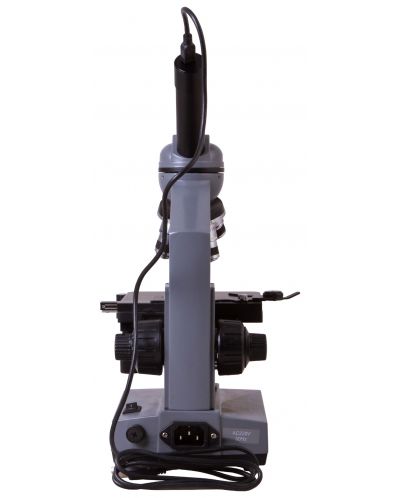 Цифров микроскоп Levenhuk - D320L BASE 3M, монокулярен, сив/черен - 6