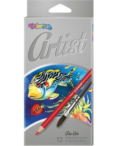 Цветни акварелни моливи Colorino Artist - 12 цвята - 1