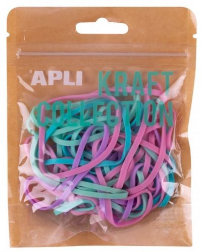 Цветни ластици Apli Kraft Collection - 30 g - 1