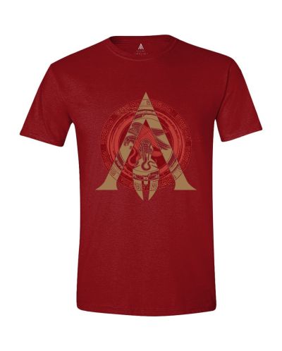 Тениска Timecity Assassin's Creed Odyssey - Logo Circle, червена - 1