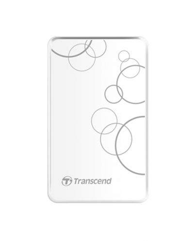 Твърд диск Transcend - StoreJet A3, 2TB, външен, 2.5'', бял - 1