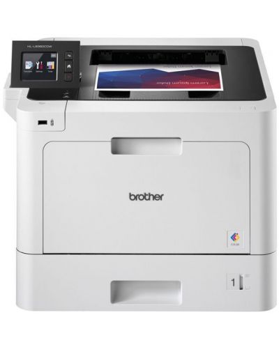 Принтер Brother - HLL8360CDW, лазерен, бял/черен - 1