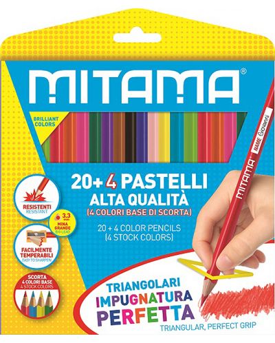 Цветни моливи Mitama - 24 цвята - 1