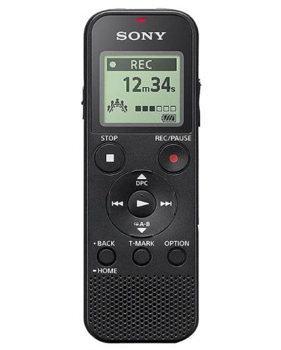 Цифров диктофон Sony - ICD-PX370, черен - 1