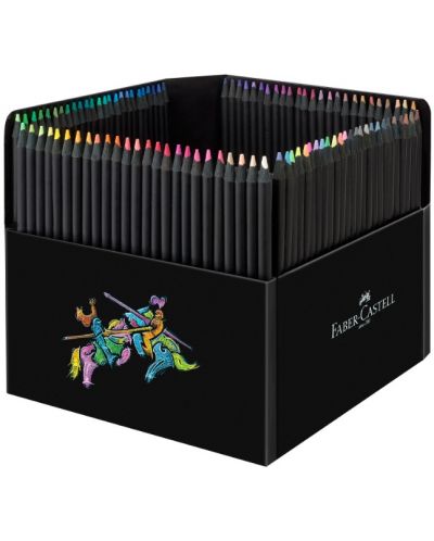 Цветни моливи Faber-Castell Black Edition - 100 цвята, в метална кутия - 2
