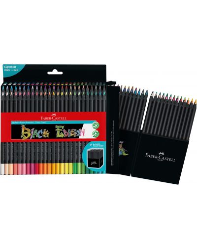 Цветни моливи Faber-Castell Black Edition - 50 цвята - 2