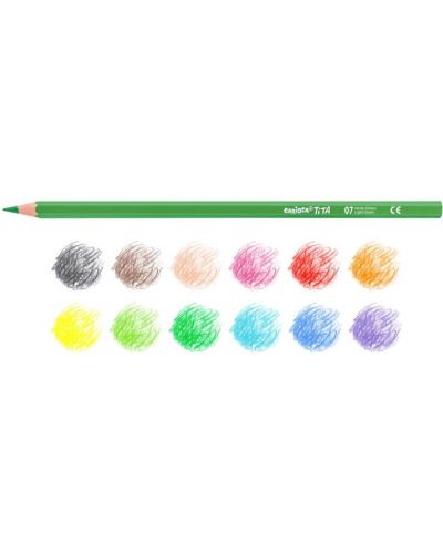 Цветни моливи Carioca Tita - 12 цвята + острилка - 3