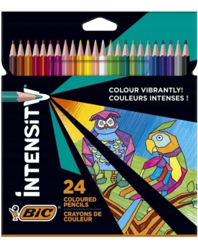 Цветни моливи BIC - Intensity, 24 цвята - 1
