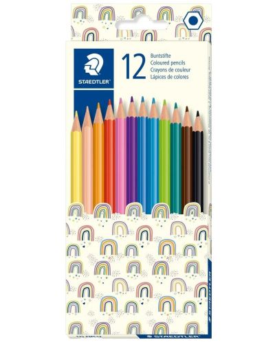 Цветни моливи Staedtler Pattern 175 - 12 цвята, асортимент - 2