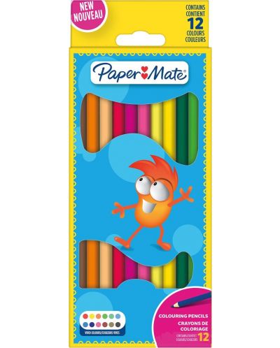 Цветни моливи Paper Mate Kids Colouring - 12 цвята - 1