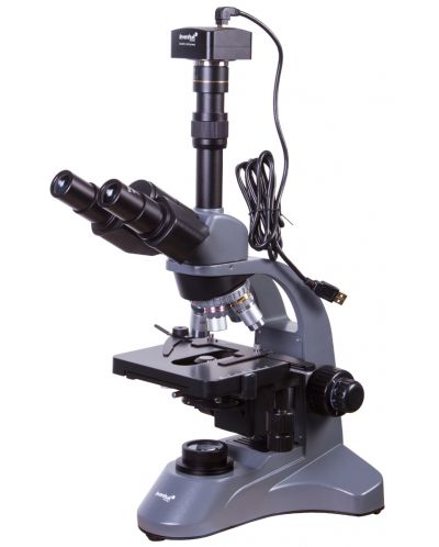 Цифров микроскоп Levenhuk - D740T 5.1M, сив/черен - 1