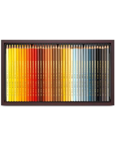 Цветни акварелни моливи Caran d'Ache Supercolor - 120 цвята, дървена кутия - 3