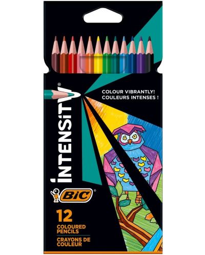 Цветни моливи BIC - Intensity, 12 цвята - 1