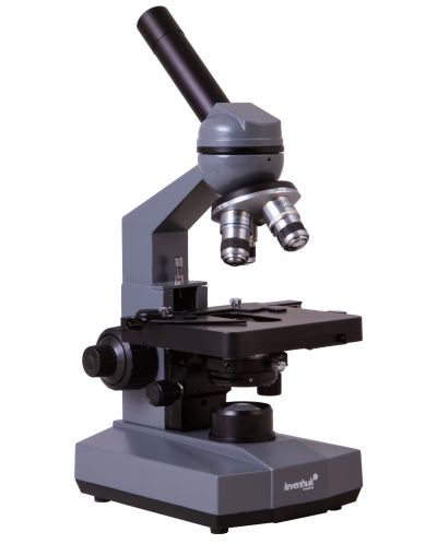 Цифров микроскоп Levenhuk - D320L PLUS 3.1M, сив/черен - 2