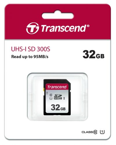 Карта памет Transcend - 32 GB, SDHC I, UHS-I U1 - 2