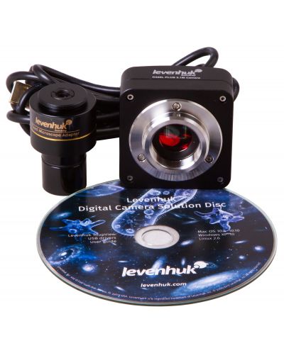 Цифров микроскоп Levenhuk - D320L PLUS 3.1M, сив/черен - 8