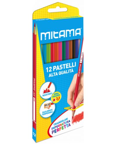 Цветни моливи Mitama - 12 цвята - 1