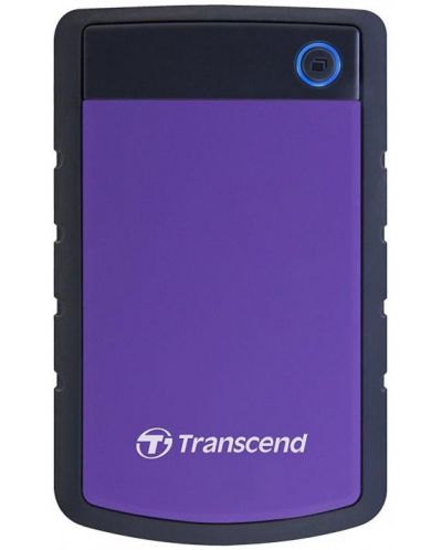 Твърд диск Transcend - StoreJet , 1TB, външен, 2.5'', лилав - 1