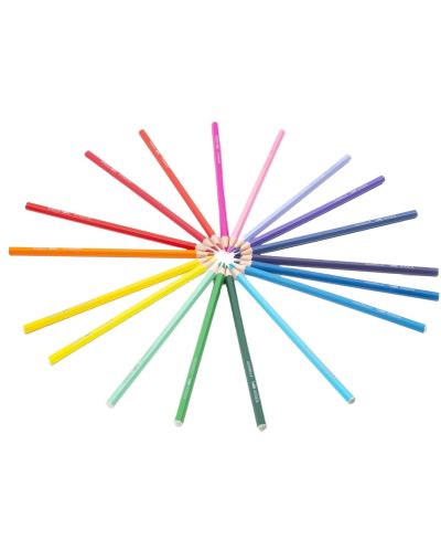 Цветни акварелни моливи Kidea - 24 цвята, в метална кутия - 4