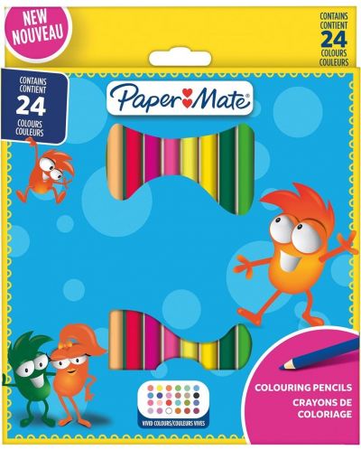Цветни моливи Paper Mate Kids Colouring - 24 цвята - 1
