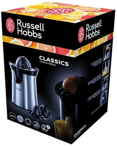 Цитрус преса Russell Hobbs - Classics 22760-56, 60W, сребриста - 2