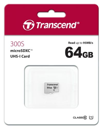 Памет Transcend - 64 GB, microSD - 2