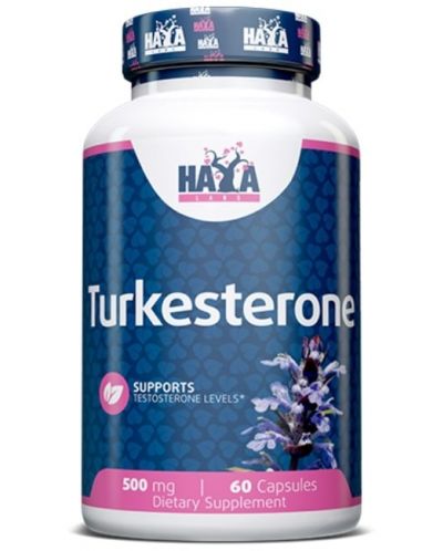 Turkesterone, 500 mg, 60 капсули, Haya Labs - 1