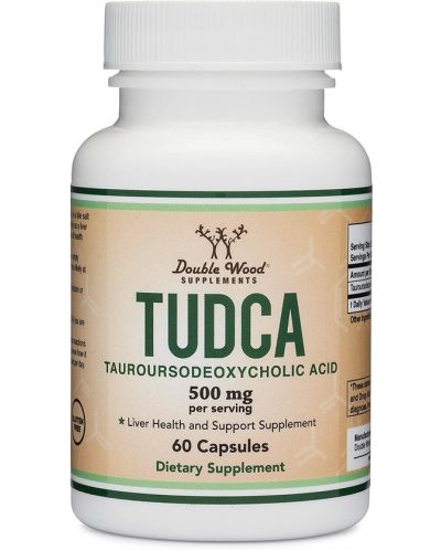 Tudca Tauroursodeoxycholic acid, 60 капсули, Double Wood - 1