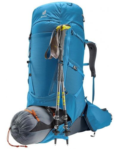 Туристическа раница Deuter - Aircontact Core, 60 + 10l, синя - 7