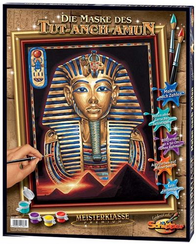 Комплект за рисуване по номера Schipper - Маската на Тутанкамон - 2