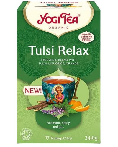 Tulsi Relax Билков чай, 17 пакетчета, Yogi Tea - 1