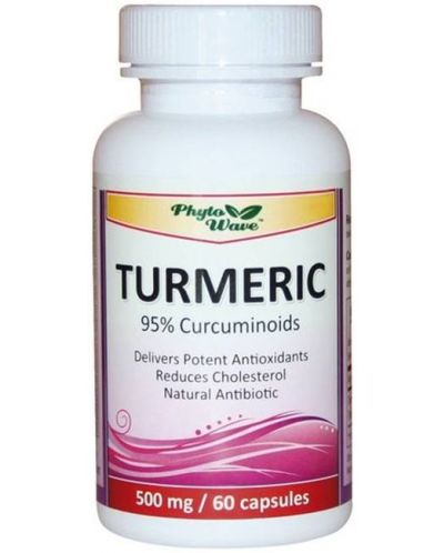 Turmeric, 500 mg, 60 капсули, Phyto Wave - 1