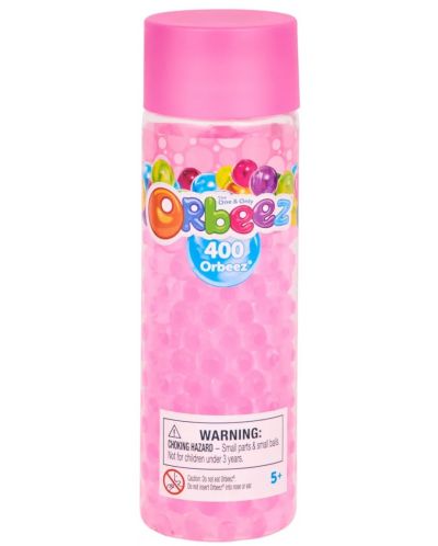 Туба с цветни топчета Orbeez - Розови, 400 броя - 1