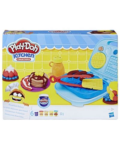 Творчески комплект Hasbro Play-Doh - Пекарна за закуска, 6 цвята - 1