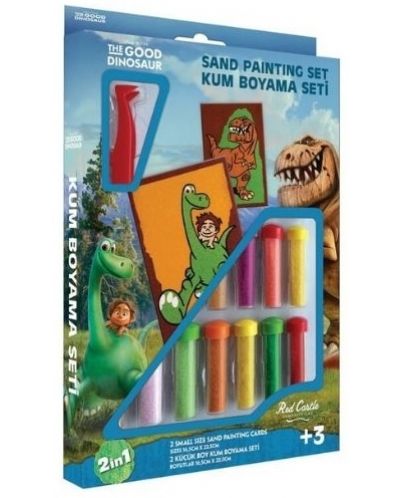 Творчески комплект за рисуване с пясък Red Castle - Добрият динозавър - 1
