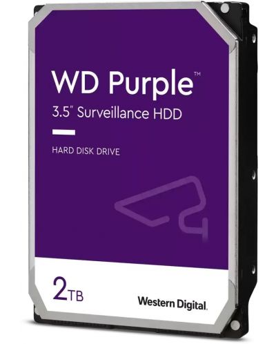 Твърд диск Western Digital - Purple, 2TB, 5400 rpm, 3.5'' - 1