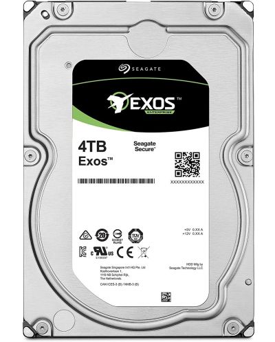 Твърд диск Seagate - Exos 7E10, 4TB, 7200 rpm, 3.5'' - 1