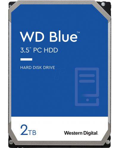 Твърд диск Western Digital - Blue, 2TB, 3.5'' - 1