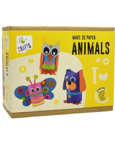 Творчески комплект Andreu toys - 3D животни от хартия - 1