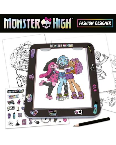 Творчески комплект Educa - Моден дизайнер, Monster High - 5